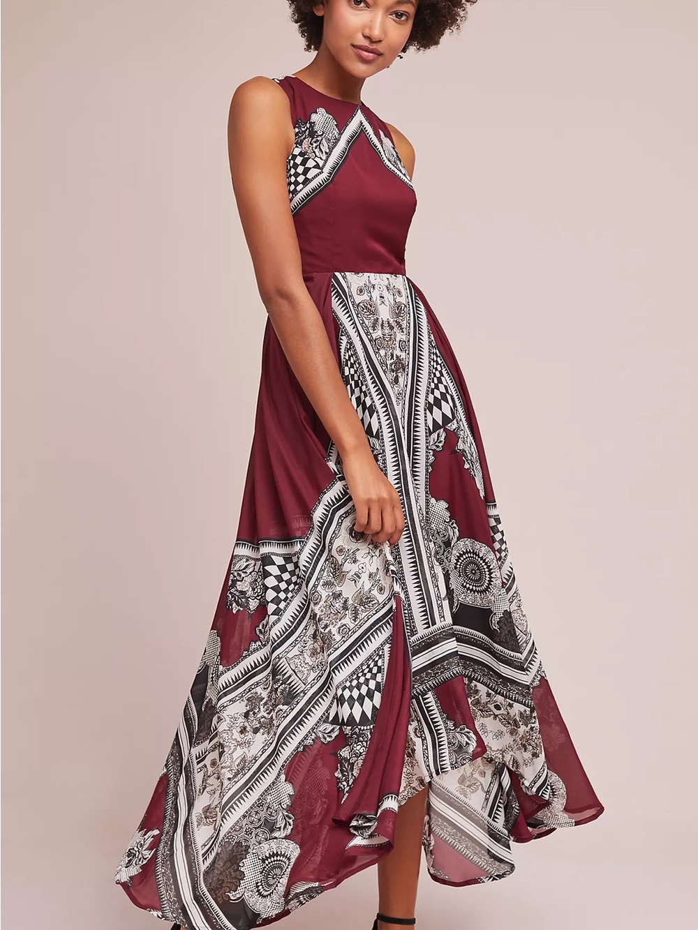 Anthropologie Effie Printed Dress by Mynah's Reynu Taandon 8 NWT